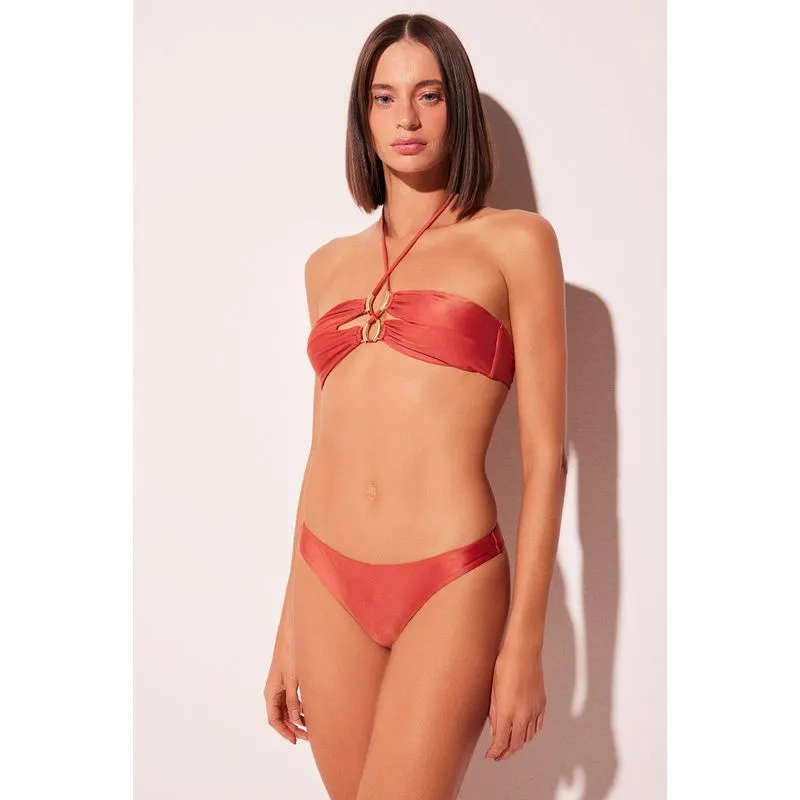 Biquíni Sutiã Faixa Terracota VERMELHO/RED PP/XS