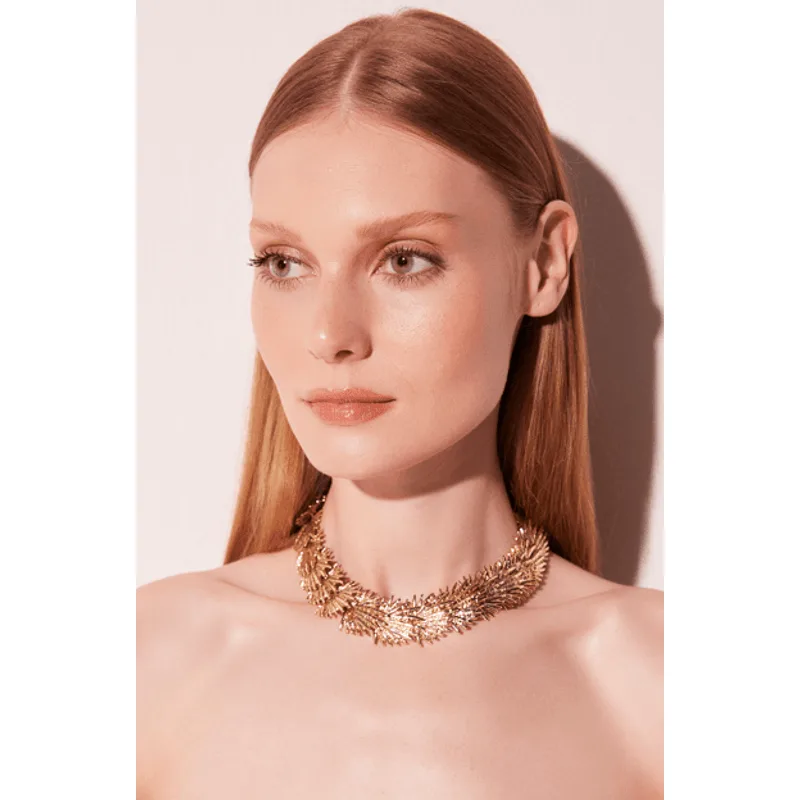 Colar Chocker Acessórios Lua DOURADO/GOLDEN U/ONE SIZE