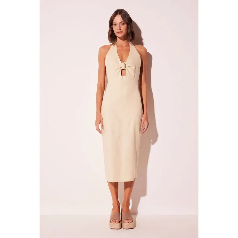 Vestido Midi Sereno Bege BEGE/BEIGE PP/XS