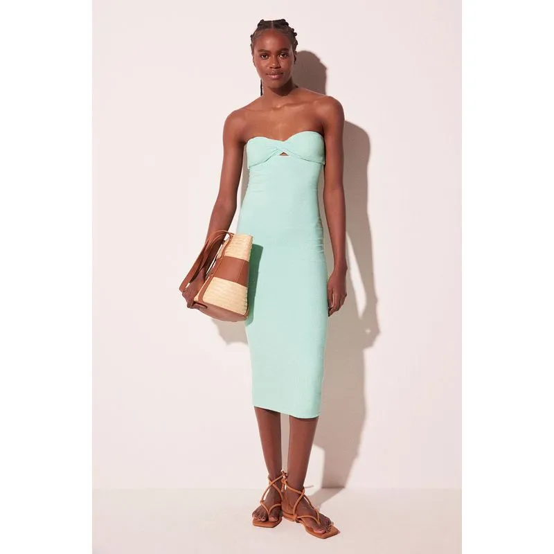 Vestido Midi Lagoa Verde VERDE/GREEN GG/XL