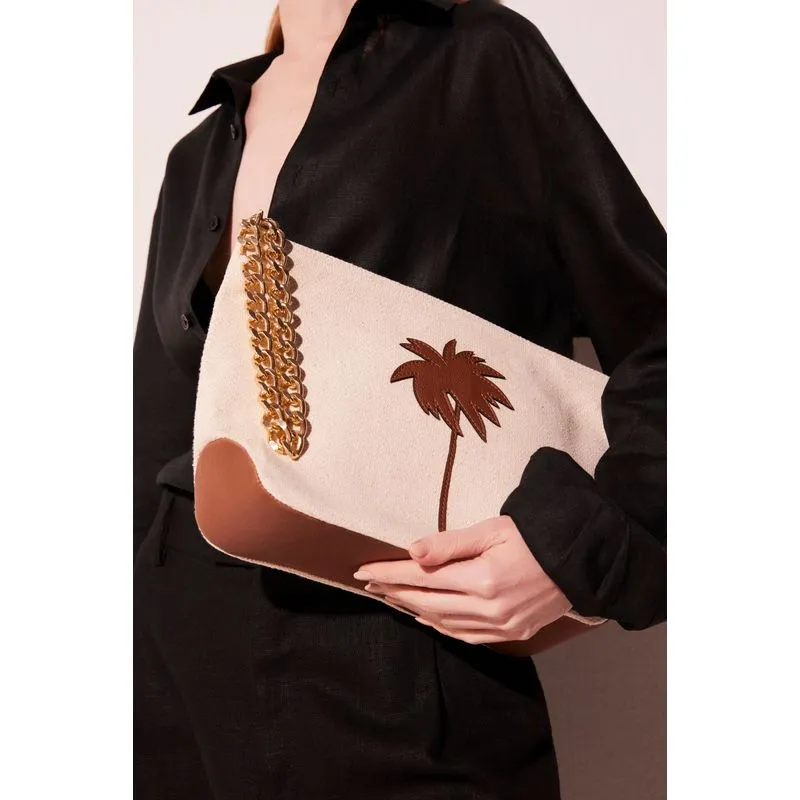 Bolsa Clutch Acessórios Sol MARROM/BROWN U/ONE SI