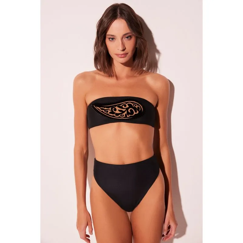 Biquíni Sutiã Faixa Pesley Patch PRETO/BLACK M/M