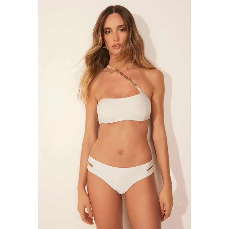 Biquíni Calcinha Lateral Média Âncora Off White OFF WHITE/OFF WHITE P/S