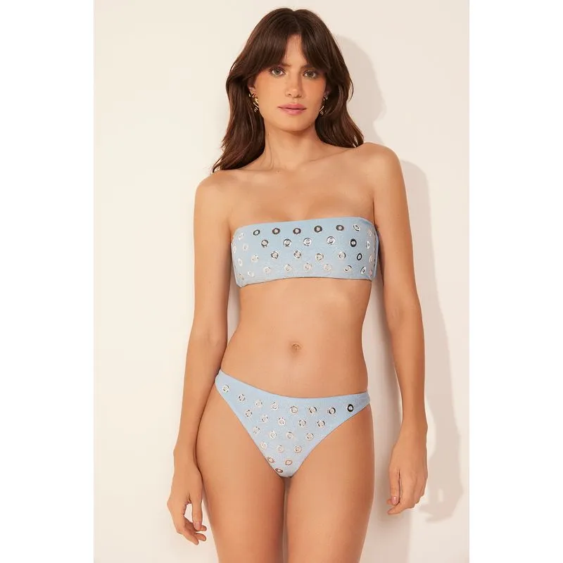 Biquíni Calcinha Asa Delta Ostras Azul AZUL/BLUE P/S