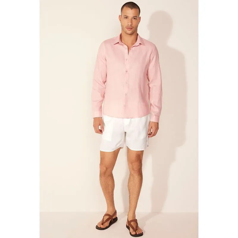 Camisa Manga Longa Botânico Rosa ROSA/PINK PP/XS