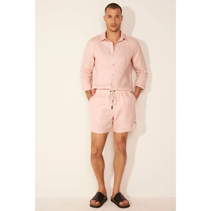 Bermuda Casual Botânico Rosa ROSA/PINK P/S