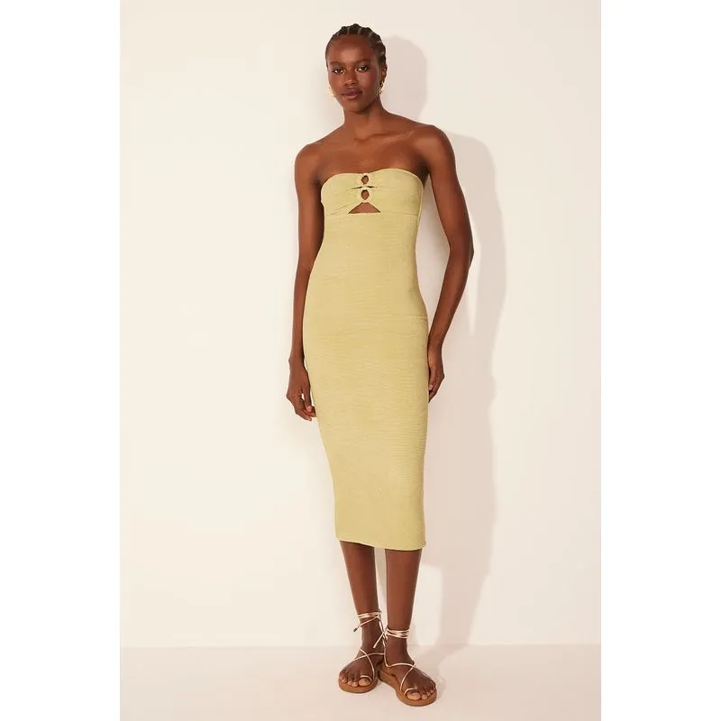 Vestido Midi Abrolhos Verde VERDE/GREEN G/L