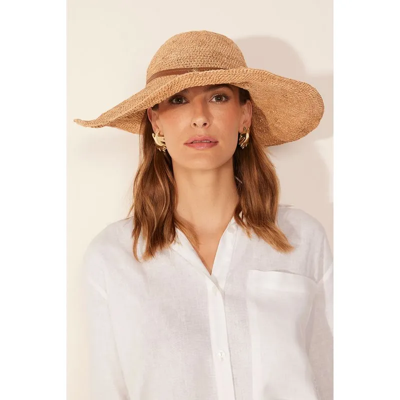 Chapéu Aba Média Acessórios Ilhas BEGE/BEIGE U/ONE SIZE