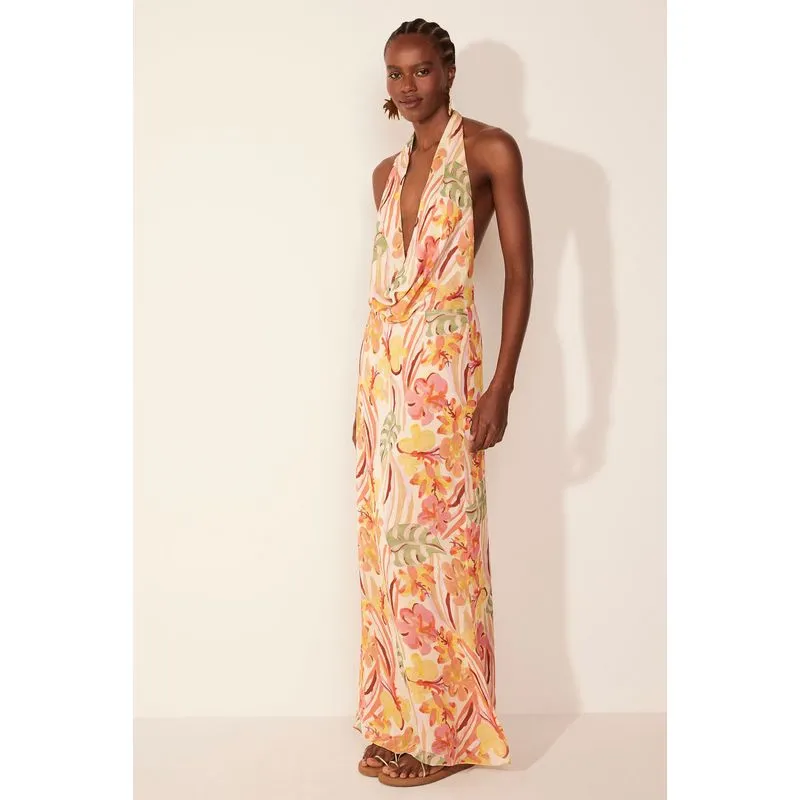 Vestido Longo Arte Floral ROSA/PINK M/M