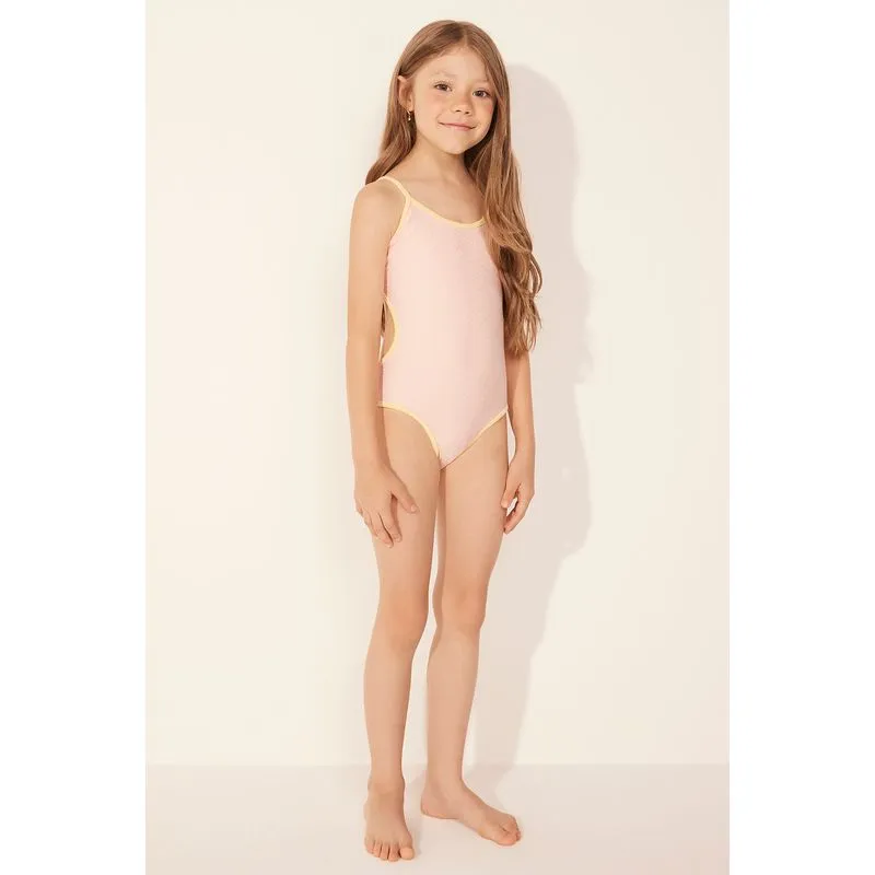 Maiô Infantil Engana Mamãe Ostras Rosa ROSA/PINK 8 A 9