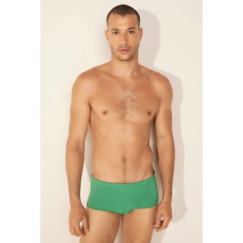 Sunga Larga Liso VERDE/GREEN M/M