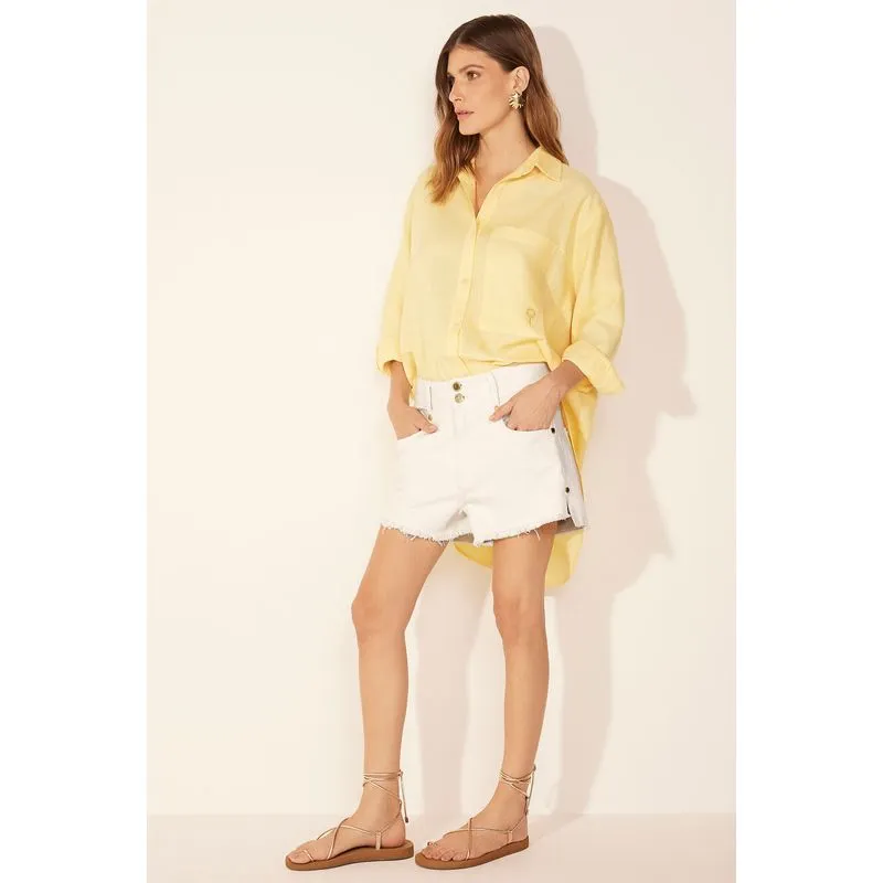 Short Jeans Coral Branco BRANCO/WHITE 40