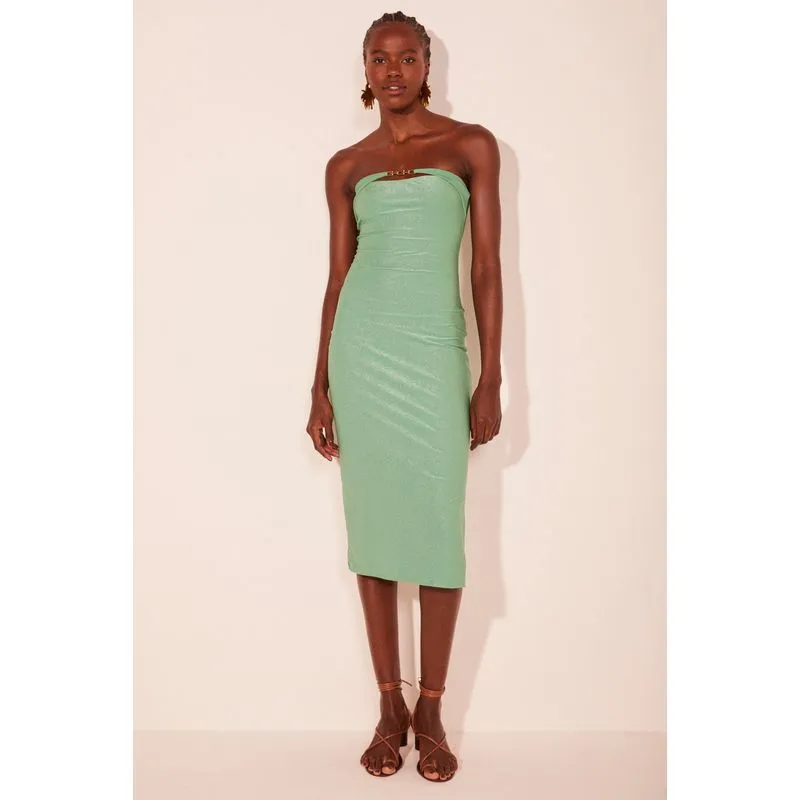 Vestido Midi Sândalo VERDE/GREEN GG/XL