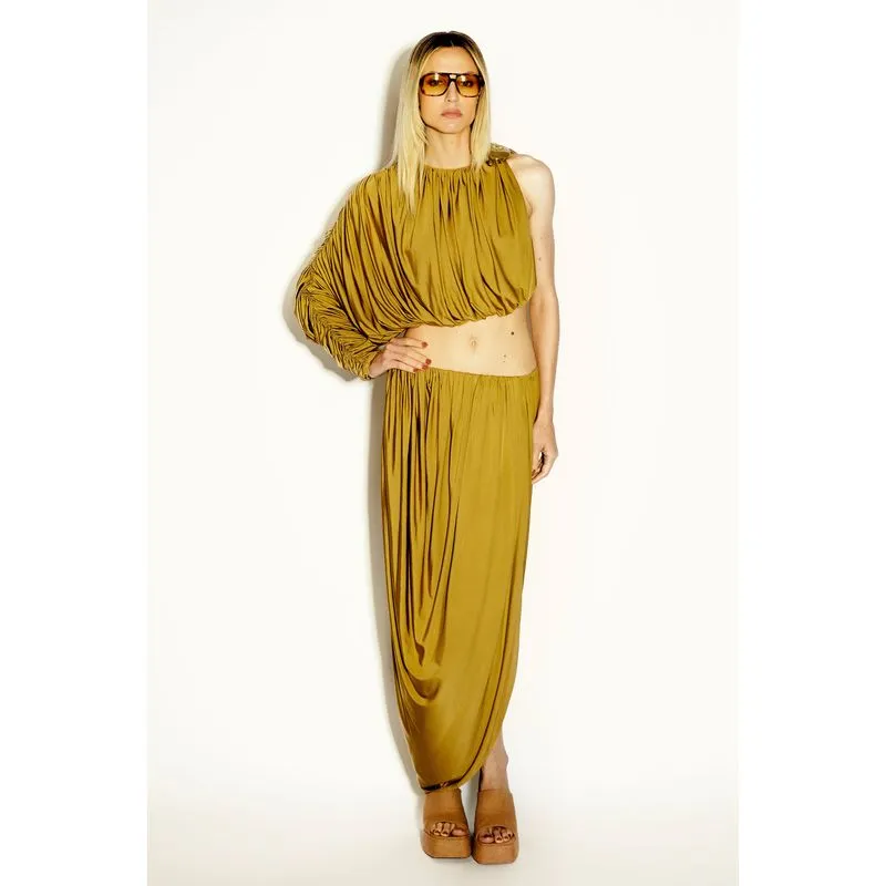 Blusa Cropped Brilho Lunar VERDE/GREEN P/S
