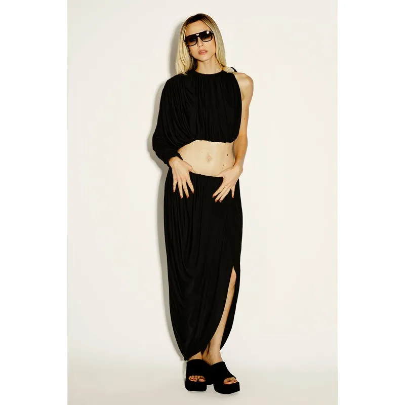 Saia Longa Brilho Lunar PRETO/BLACK P/S