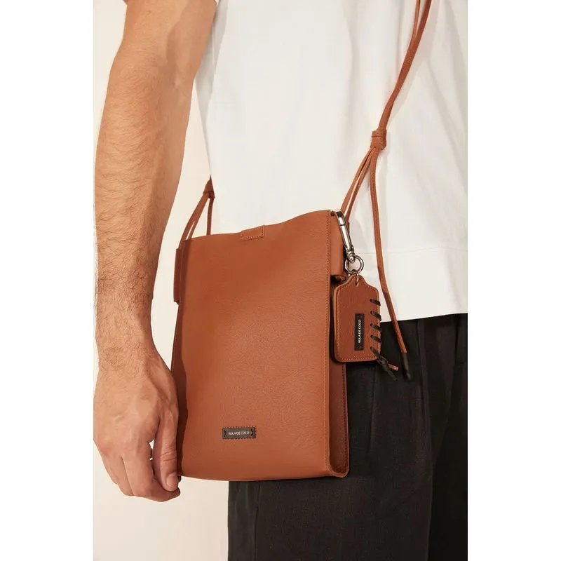 Bolsa Tiracolo Acessórios Litoral MARROM/BROWN U/ONE SIZE