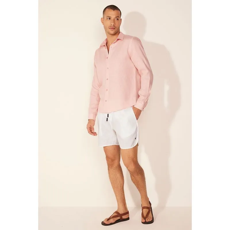 Bermuda Casual Botânico Off White OFF WHITE/OFF WHITE G/L