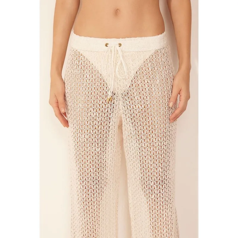 Calça Pantalona Pesqueiro OFF WHITE/OFF WHITE G/L