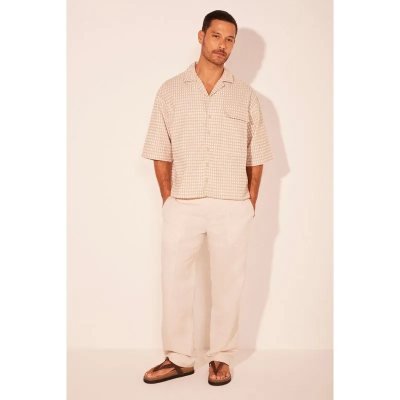 Camisa Manga Curta Clima Natural BEGE/BEIGE G/L