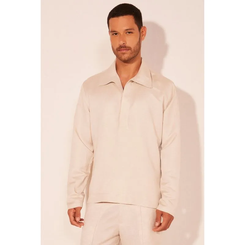 Camisa Bata Costa Natural BEGE/BEIGE M/M