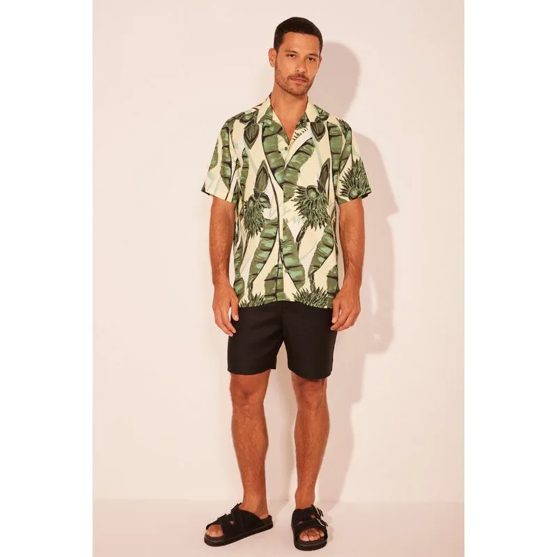 Camisa Manga Curta Bananeiras VERDE/GREEN GG/XL