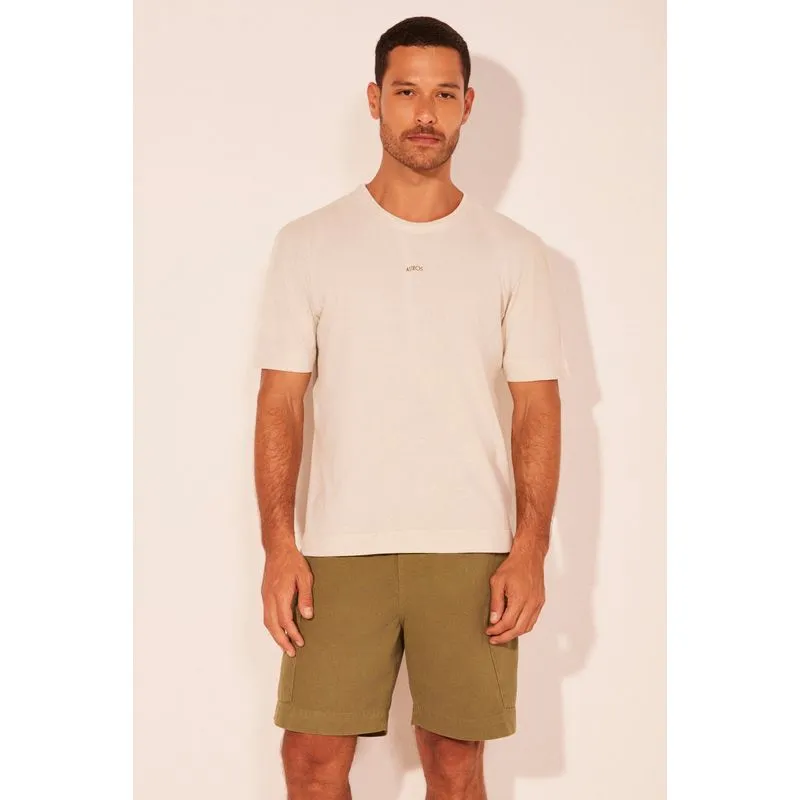 Camiseta Manga Curta Constelações BEGE/BEIGE GG/XL