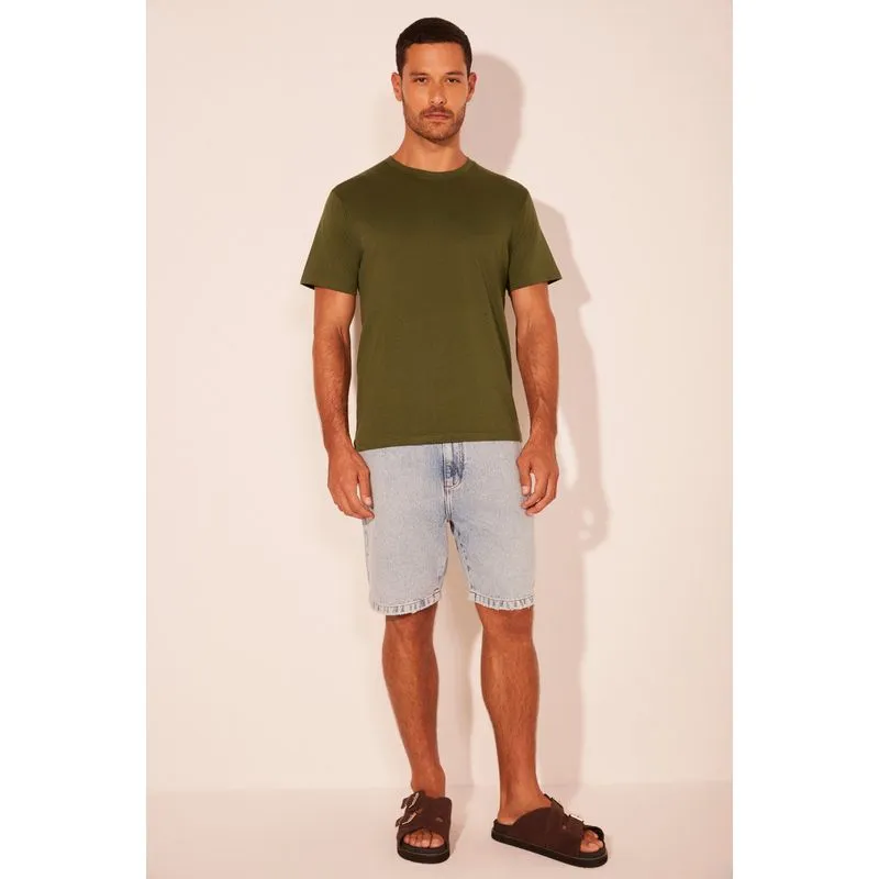 Bermuda Jeans Aquático Azul AZUL/BLUE 36