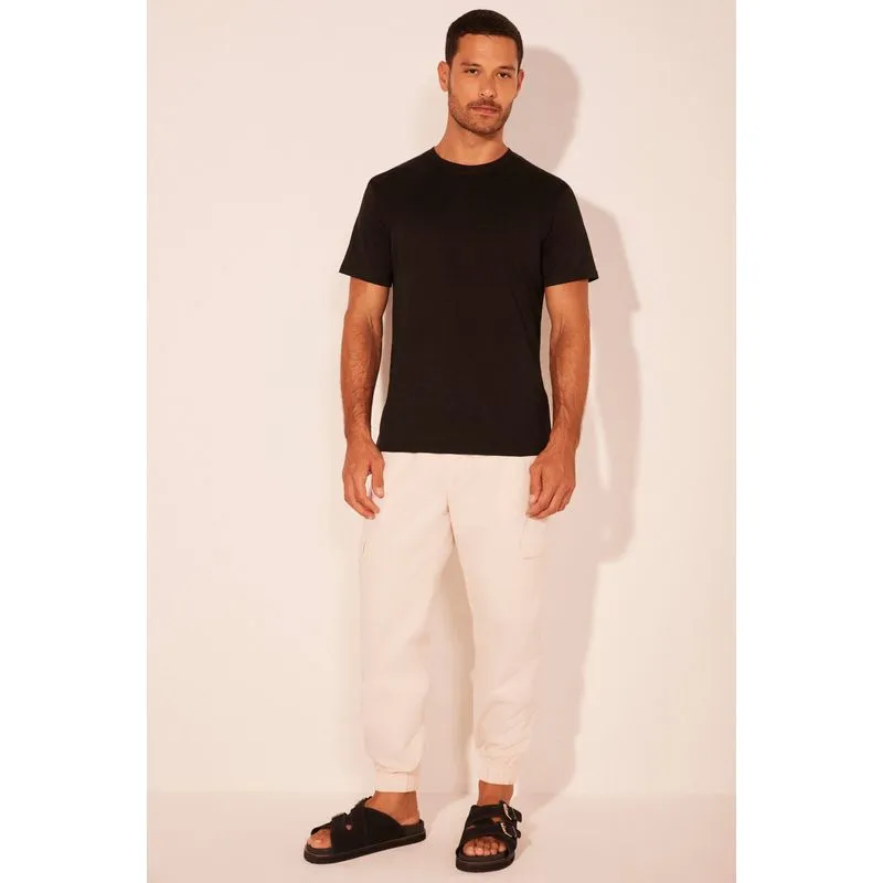 Calça Cargo Constelações BEGE/BEIGE 40