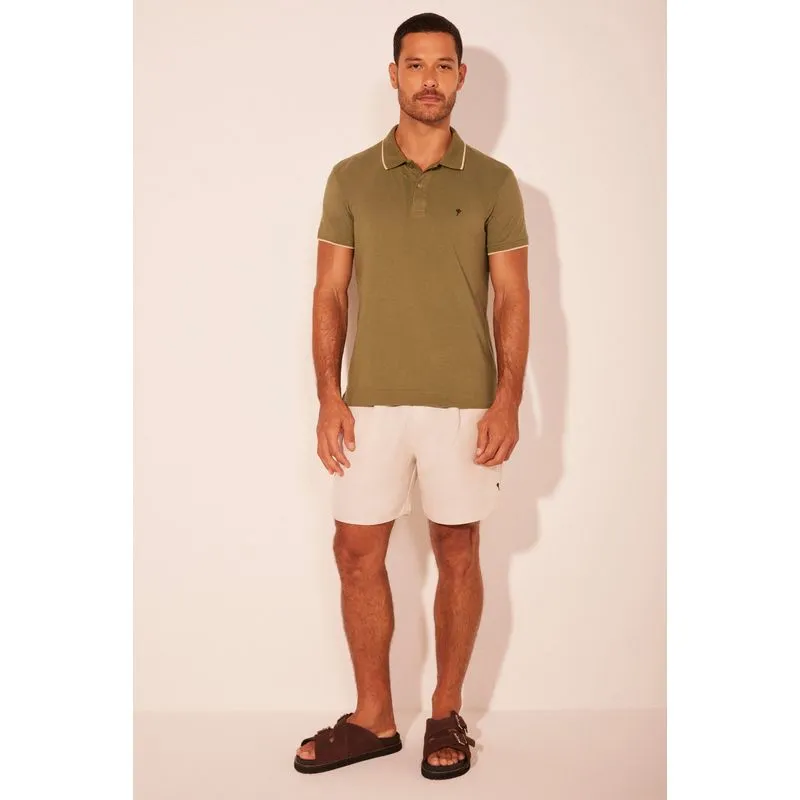 Camisa Polo Solo Verde VERDE/GREEN GG/XL