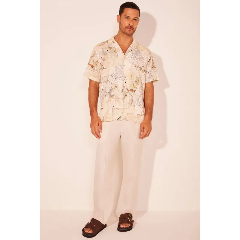 Camisa Manga Curta Astros BEGE/BEIGE G/L