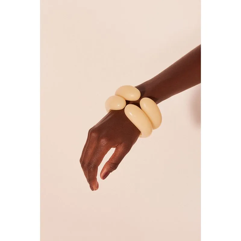 Pulseira de Resina Acessórios Hydra OFF WHITE/OFF WHITE U/ONE SI