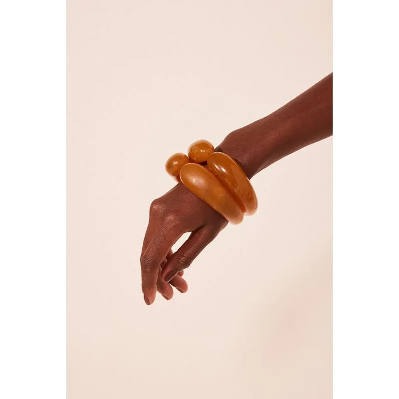 Pulseira de Resina Acessórios Hydra BEGE/BEIGE U/ONE SI