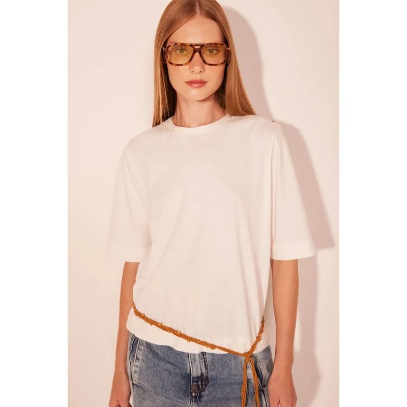 Camiseta Manga Curta Essência Off White OFF WHITE/OFF WHITE GG/XL