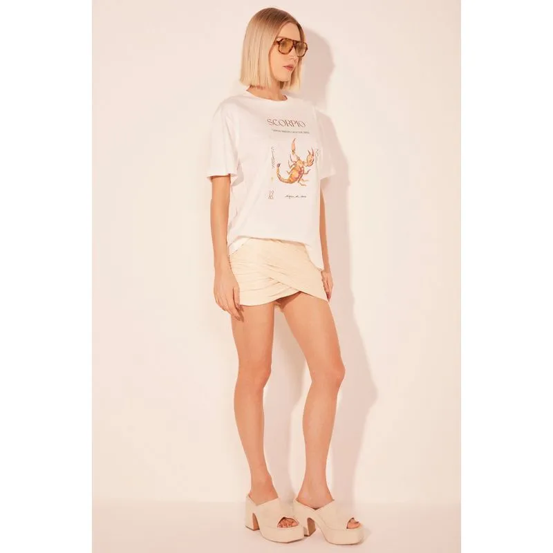 Camiseta Manga Curta Signos OFF WHITE/OFF WHITE PP/XS