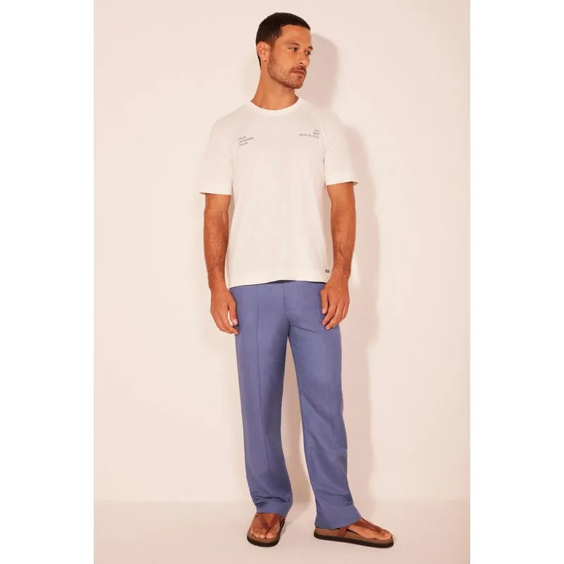 Calça Reta Costa Marinho AZUL MARINHO/NAVY BLU 36