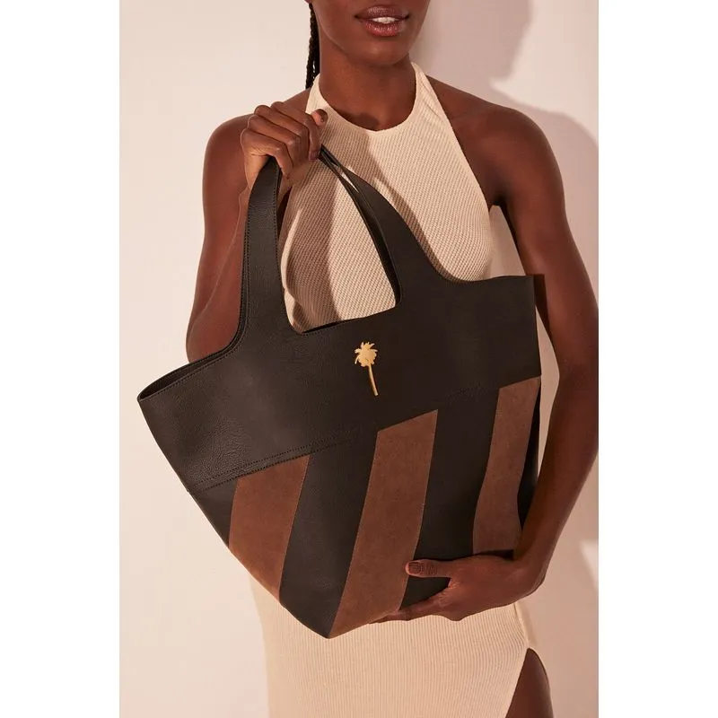 Bolsa Tote Listrado Órion PRETO/BLACK U/ONE SIZE