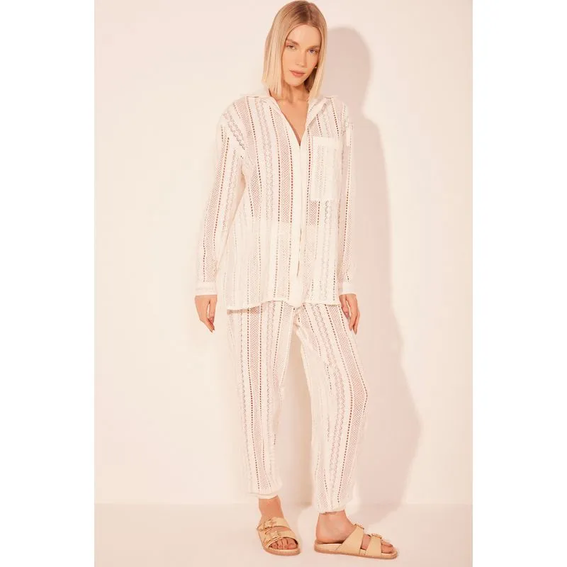 Camisa Manga Longa Relento Off White OFF WHITE/OFF WHITE 46
