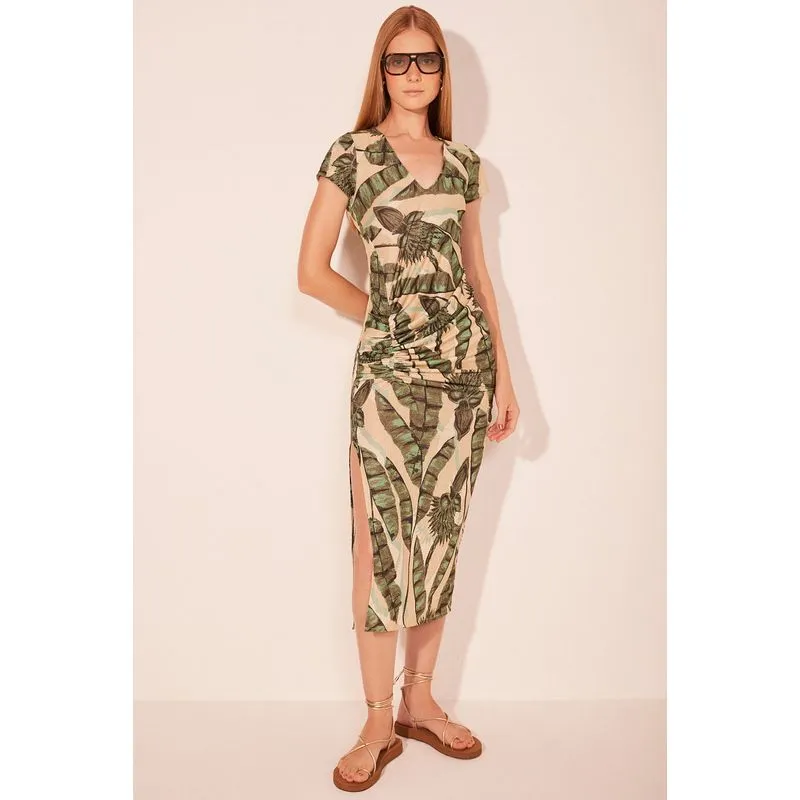 Vestido Midi Bananeiras VERDE/GREEN M/M