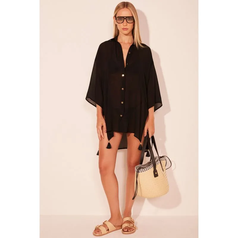 Camisa Manga Curta Alvorada Preto PRETO/BLACK P/S