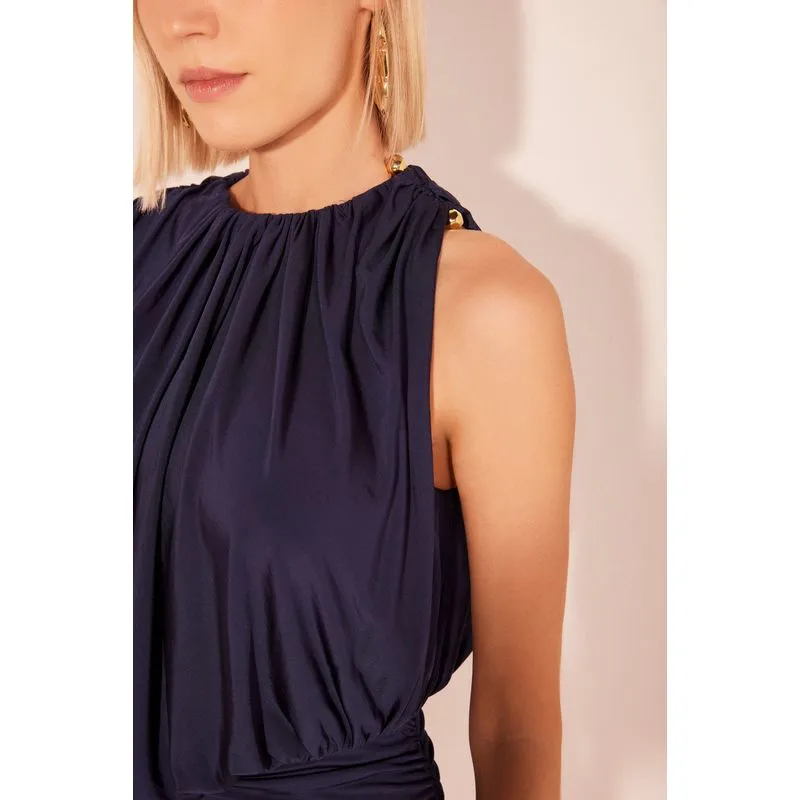 Vestido Curto Solaris Azul AZUL MARINHO/NAVY BLU G/L