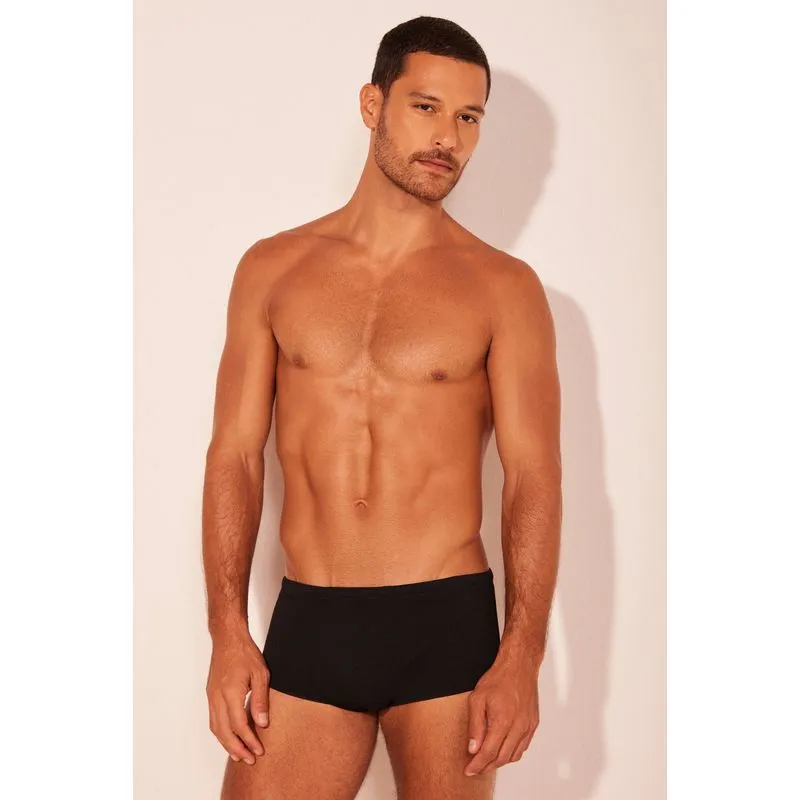 Sunga Larga Liso PRETO/BLACK M/M