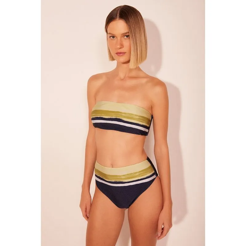 Biquíni Calcinha Hot Pants Listrado Peixes AZUL MARINHO/NAVY BLUE G/L
