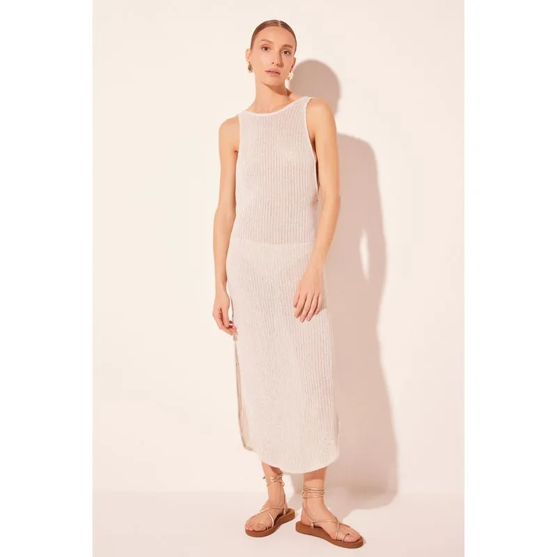 Vestido Longo Tesouro Off White OFF WHITE/OFF WHITE P/S