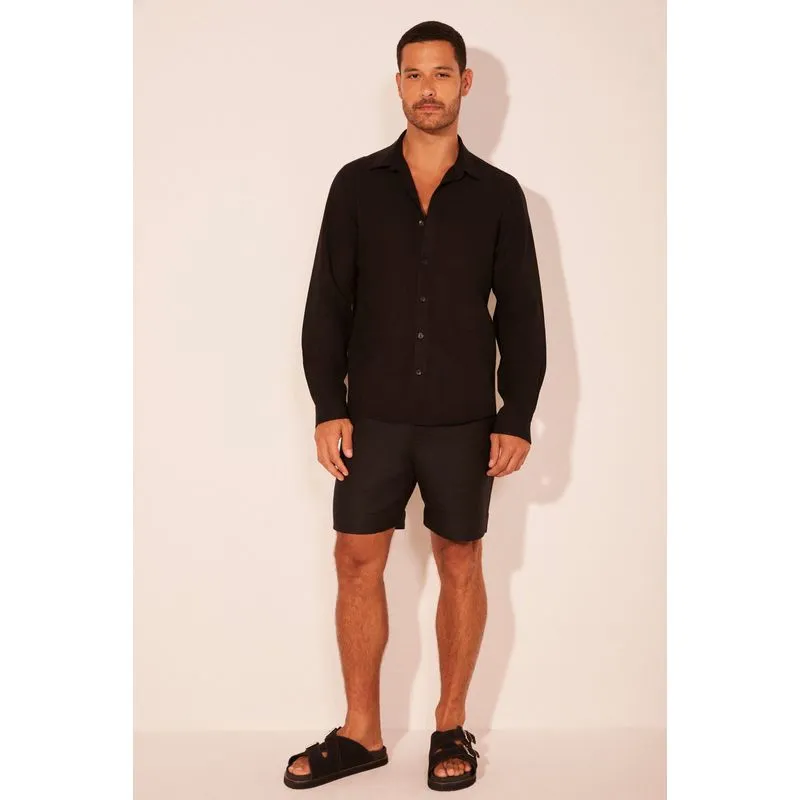 Camisa Manga Longa Solo Preto PRETO/BLACK PP/XS