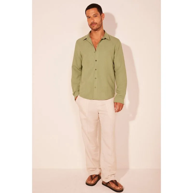 Camisa Manga Longa Solo Verde VERDE/GREEN PP/XS