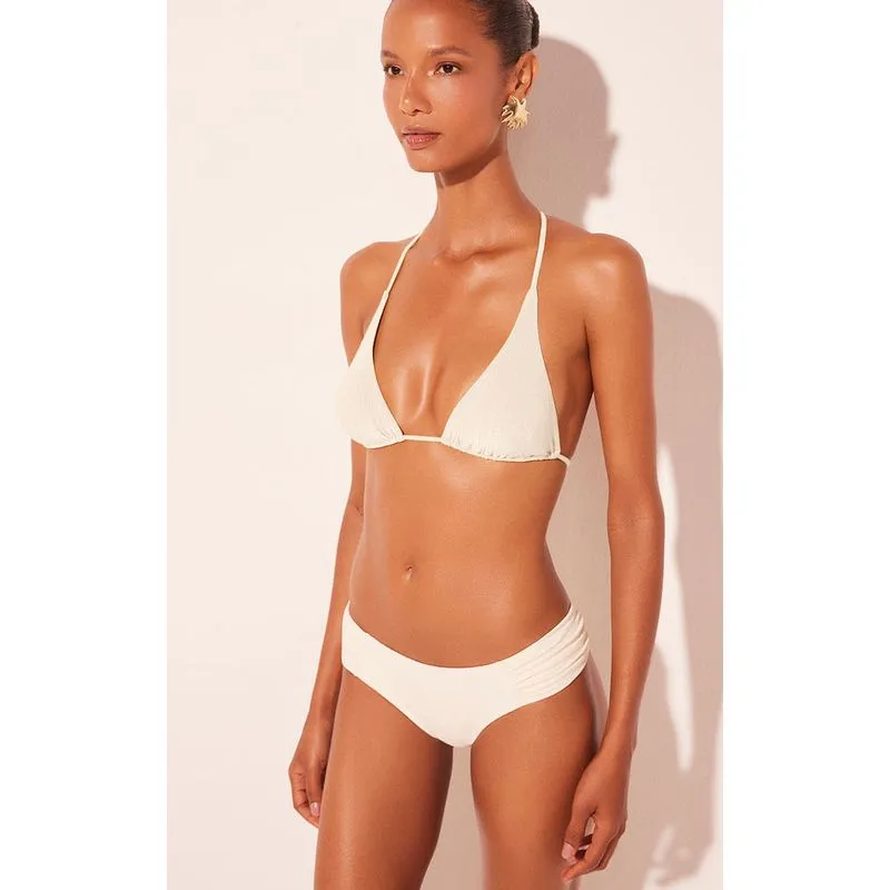 Biquíni Calcinha Lateral Média Cris Oriente Off White OFF WHITE/OFF WHITE P/S