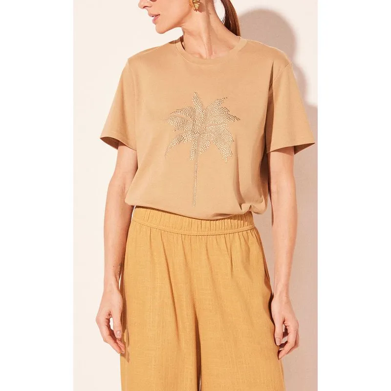 Camiseta Manga Curta Cocais Bege BEGE/BEIGE G/L