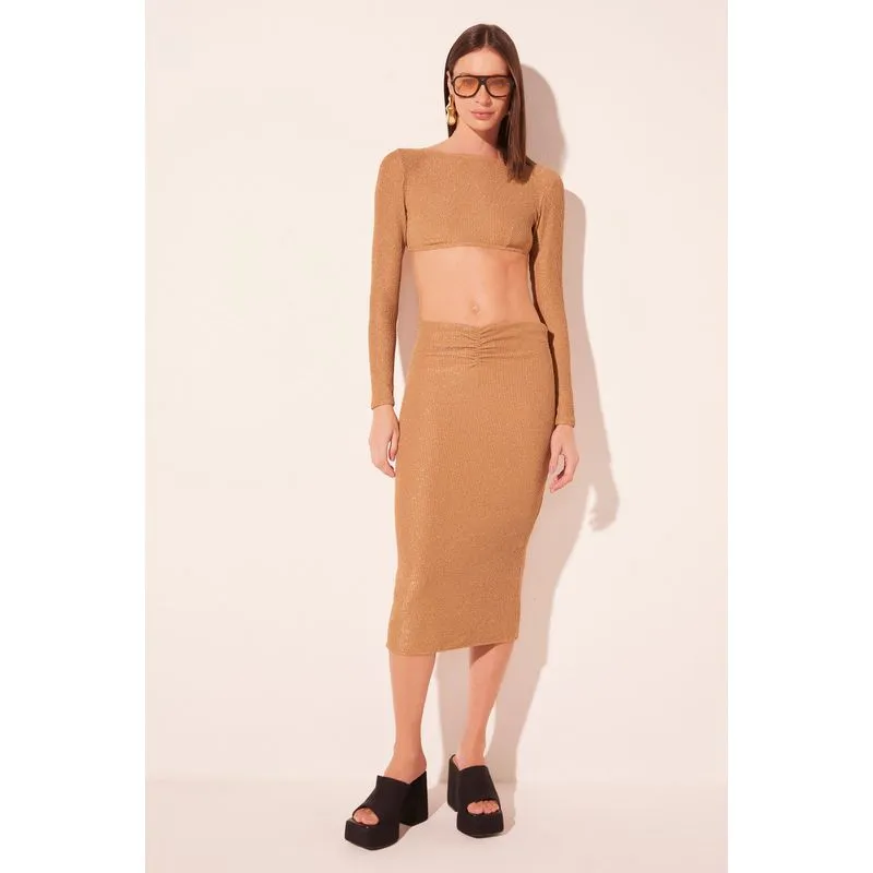 Top Cropped Áurea Dourado DOURADO/GOLDEN PP/XS