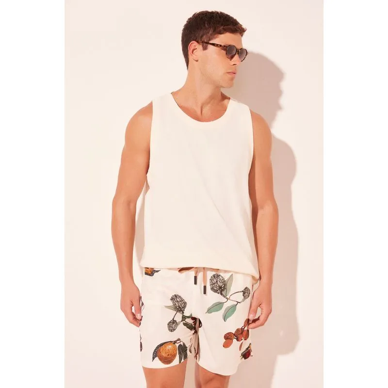 Short Casual Tropicália BEGE/BEIGE PP/XS