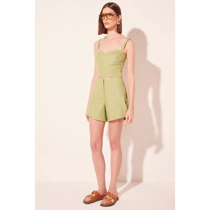 Short Cintura Alta Solene Verde VERDE/GREEN 38